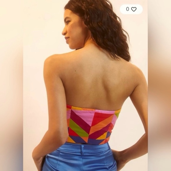 FARM Rio Multicolor Geometric Crop Top - Picture 3 of 8